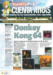 Scan of the preview of Donkey Kong 64 published in the magazine Magazine 64 21, page 3