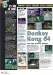 Scan of the preview of Donkey Kong 64 published in the magazine Magazine 64 22, page 2