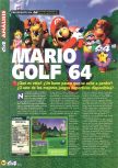Scan of the review of Mario Golf published in the magazine Magazine 64 22, page 1