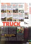 Scan of the review of Monster Truck Madness 64 published in the magazine Magazine 64 23, page 2