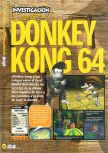 Scan of the preview of Donkey Kong 64 published in the magazine Magazine 64 24, page 1