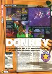 Scan of the review of Donkey Kong 64 published in the magazine Magazine 64 25, page 1