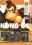Scan of the review of Donkey Kong 64 published in the magazine Magazine 64 25, page 2