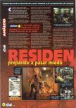 Scan of the preview of Resident Evil 2 published in the magazine Magazine 64 25, page 1