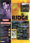 Scan of the preview of Ridge Racer 64 published in the magazine Magazine 64 27, page 1
