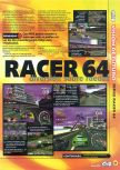 Scan of the preview of Ridge Racer 64 published in the magazine Magazine 64 27, page 2