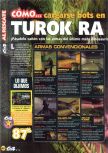 Scan of the walkthrough of Turok: Rage Wars published in the magazine Magazine 64 28, page 1