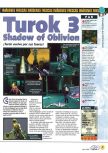 Scan of the preview of Turok 3: Shadow of Oblivion published in the magazine Magazine 64 28, page 1