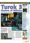 Scan de la preview de Turok 3: Shadow of Oblivion paru dans le magazine Magazine 64 28, page 13