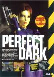 Scan of the review of Perfect Dark published in the magazine Magazine 64 31, page 1