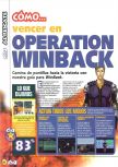 Scan of the walkthrough of Operation WinBack published in the magazine Magazine 64 31, page 1