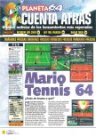 Scan of the preview of Mario Tennis published in the magazine Magazine 64 31, page 14