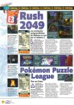 Scan of the preview of San Francisco Rush 2049 published in the magazine Magazine 64 32, page 1