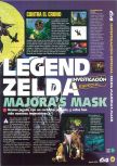 Scan of the preview of The Legend Of Zelda: Majora's Mask published in the magazine Magazine 64 32, page 2