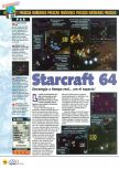 Scan de la preview de Starcraft 64 paru dans le magazine Magazine 64 33, page 9