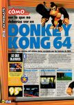 Scan of the walkthrough of Donkey Kong 64 published in the magazine Magazine 64 33, page 1