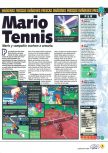 Scan of the preview of Mario Tennis published in the magazine Magazine 64 33, page 1