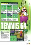 Scan of the preview of Mario Tennis published in the magazine Magazine 64 35, page 2