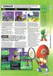 Scan of the preview of Mario Tennis published in the magazine Magazine 64 35, page 6