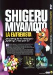 Scan de l'article Shigeru Miyamoto : La entrevista paru dans le magazine Magazine 64 36, page 2