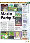 Scan of the preview of Mario Party 3 published in the magazine Magazine 64 38, page 1