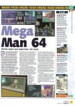 Scan of the preview of Mega Man 64 published in the magazine Magazine 64 40, page 1