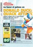 Scan of the walkthrough of Donald Duck: Quack Attack published in the magazine Magazine 64 41, page 1