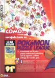 Scan of the walkthrough of Pokemon Puzzle League published in the magazine Magazine 64 42, page 1