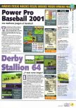 Scan of the preview of Derby Stallion 64 published in the magazine Magazine 64 43, page 1