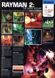 Scan du test de Rayman 2: The Great Escape paru dans le magazine Computer and Video Games 217, page 1