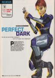 Scan of the review of Perfect Dark published in the magazine Computer and Video Games 223, page 1