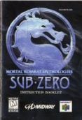 Scan de la notice de Mortal Kombat Mythologies: Sub-Zero