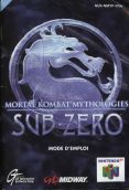 Scan of manual of Mortal Kombat Mythologies: Sub-Zero